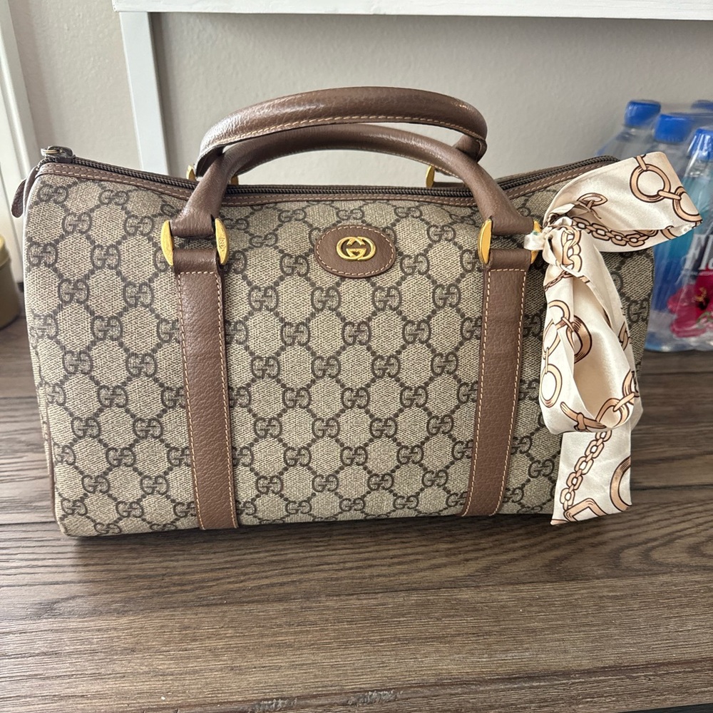 Gucci PVC Vintage Boston bag